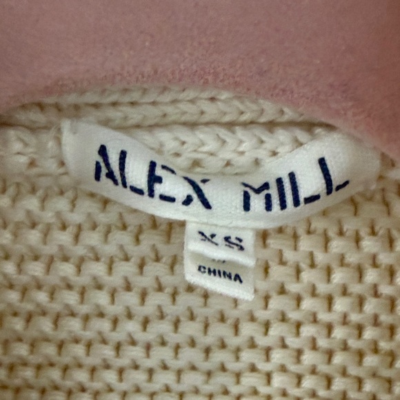 Alex Mills Nico Cream Knit Cardigan - Picture 2 of 5